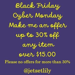 Save 30% Off all items over 15 dollars